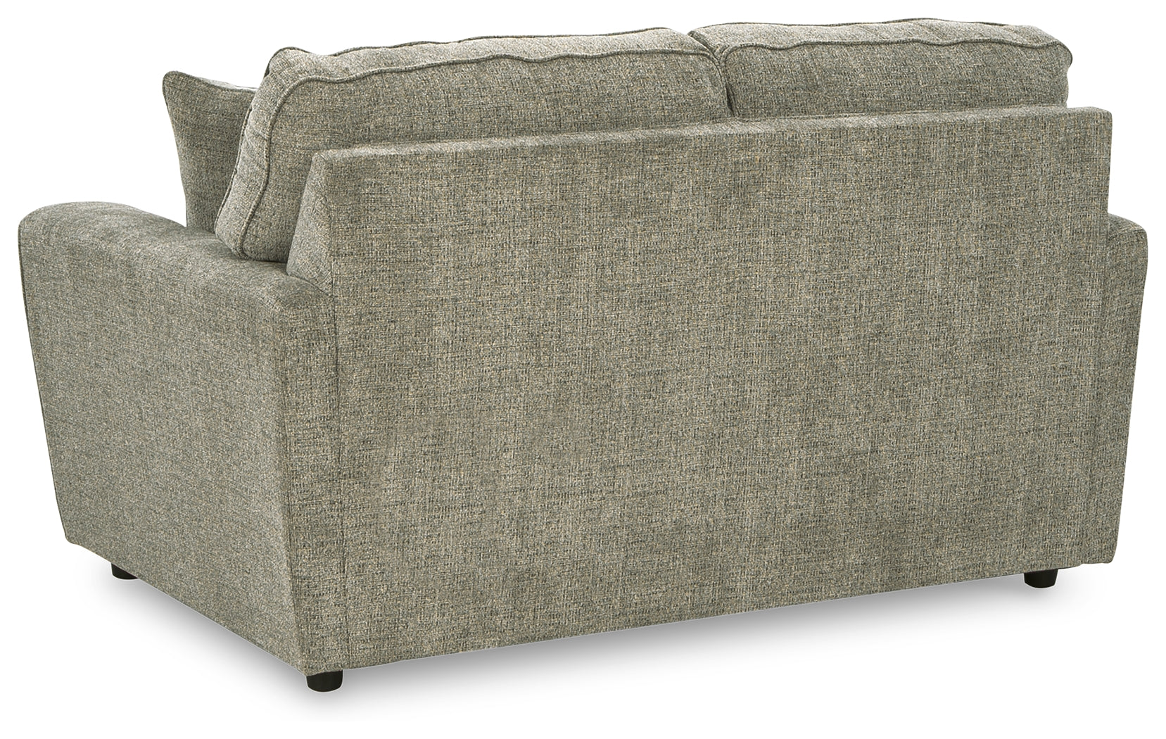 Back view of Cascilla Pewter Loveseat