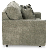 Cascilla Pewter Chenille Loveseat back view