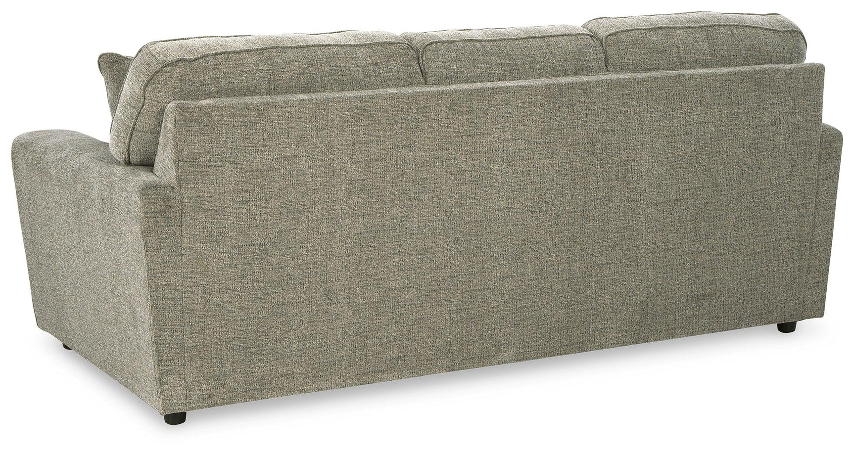 Back view of Cascilla Pewter Chenille Sofa
