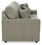 Side perspective of Cascilla Pewter Loveseat