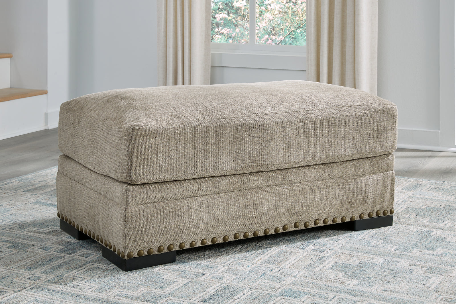 Galemore Quarry Chenille Ottoman