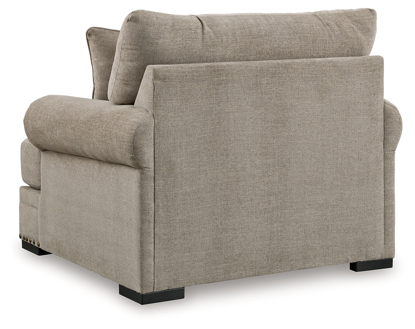 Galemore Quarry Chair and Ottoman corner view