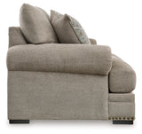 Side view highlighting loveseat cushioning