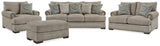 Side view of Galemore Quarry loveseat in Quarry upholstery