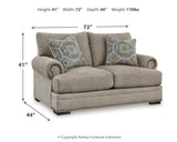 Top view of ottoman cushion surface