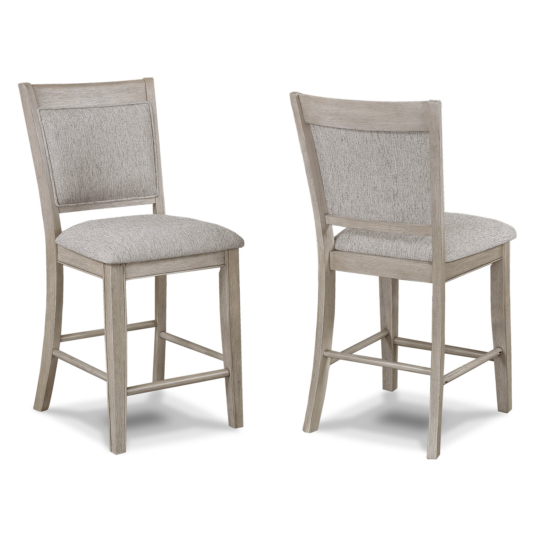 Close view of side chair seat and back
