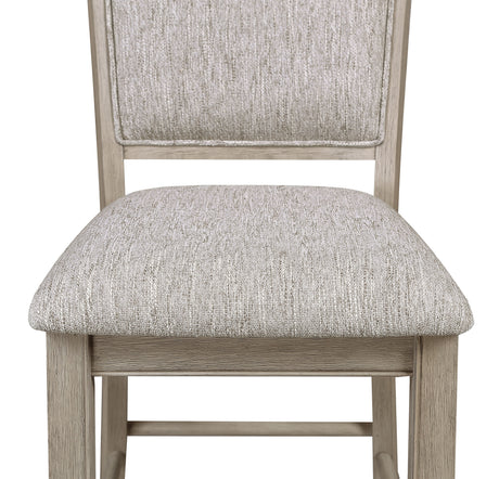 Front view of side chair from set