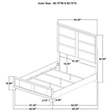 Farre Queen Upholstered Platform Panel Bed Dark Brown — product image 11