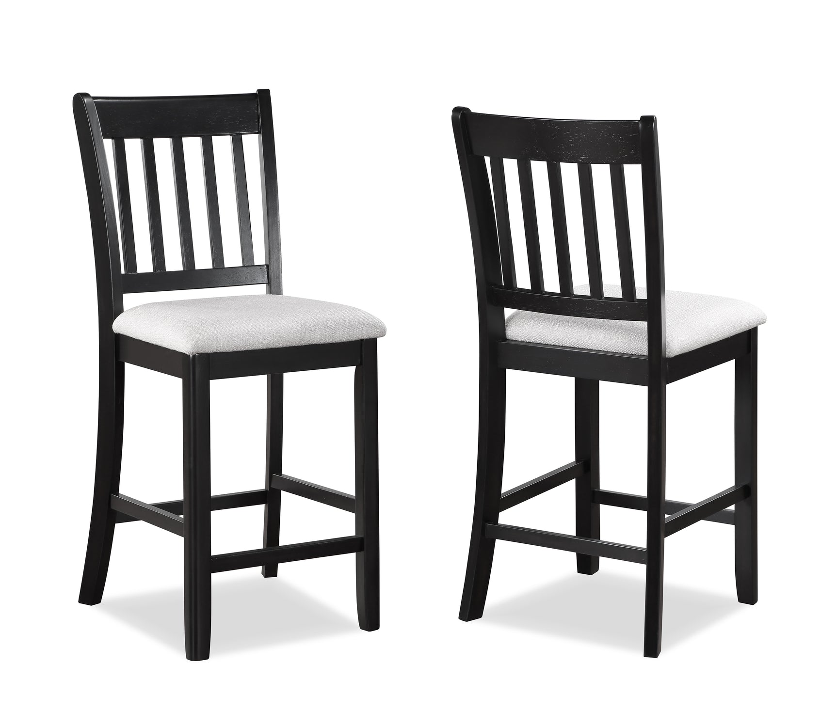 Side view of Salvador counter height dining set highlighting chair design