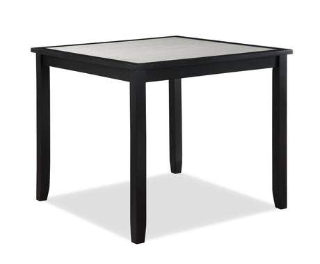 Side angle view emphasizing chair and table leg design