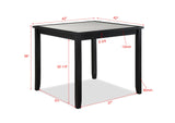 Another front view of Salvador counter height dining set in room setting