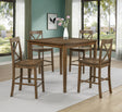 Theodore 5-Piece Brown Counter Height Set from Decor Furniture