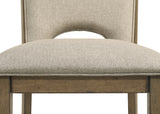 Side view of Cockrell Light Brown Dining Bench