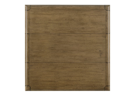 Side view displaying leg design of Cockrell Light Brown Dining Table