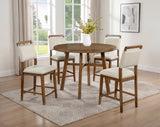Blanche Brown Round Counter Height Set from Decor Furniture