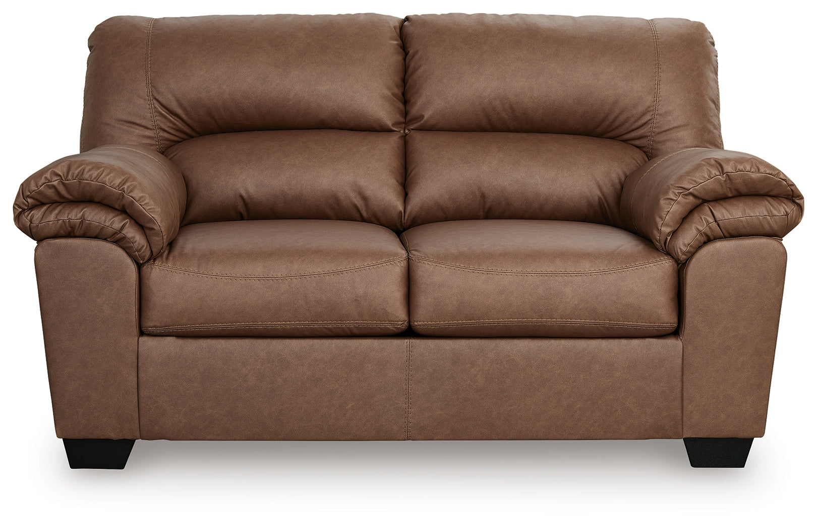 WillowBend Caramel Sofa and Loveseat detail view