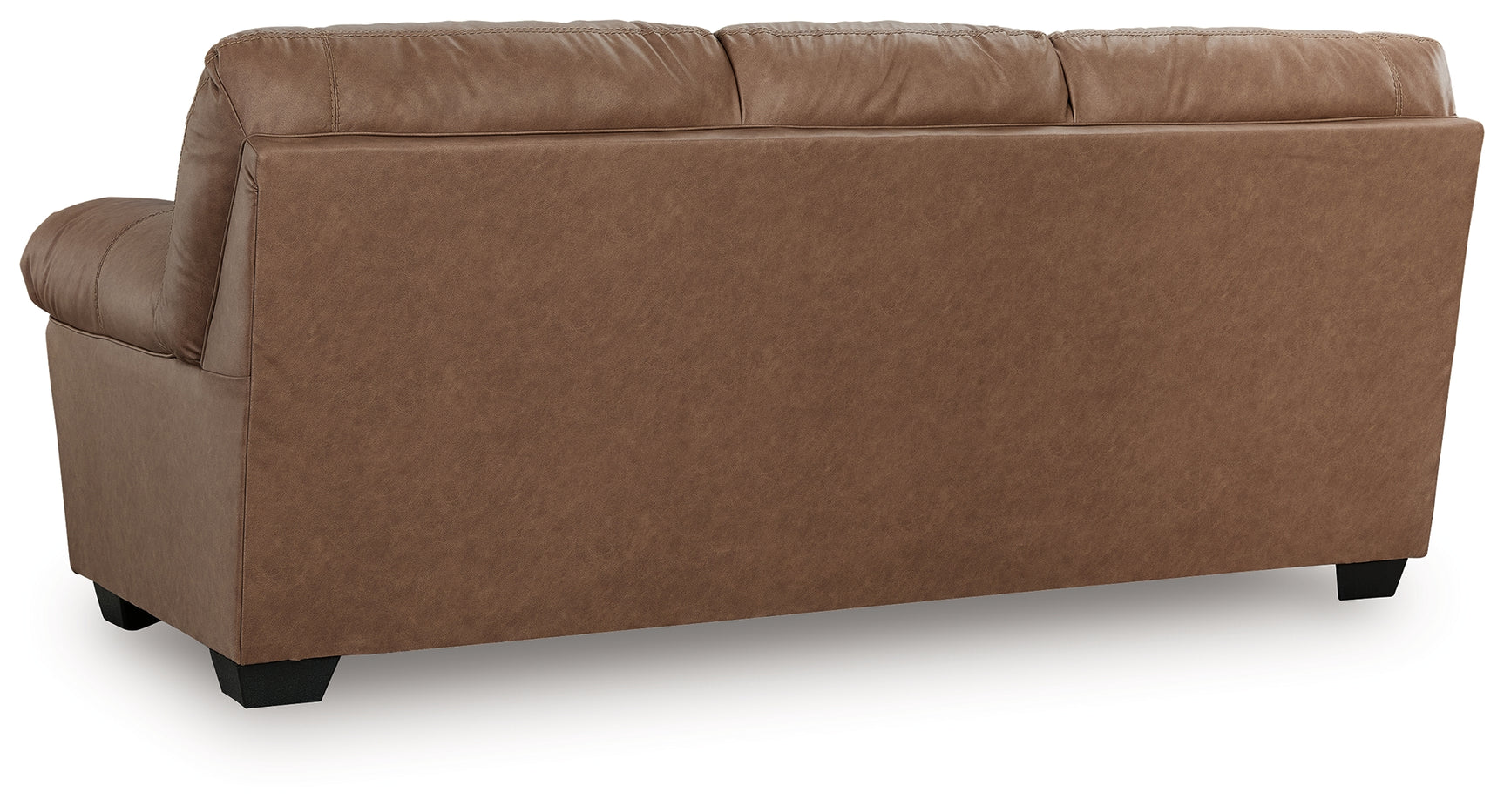 WillowBend Caramel Sofa and Loveseat set side back view