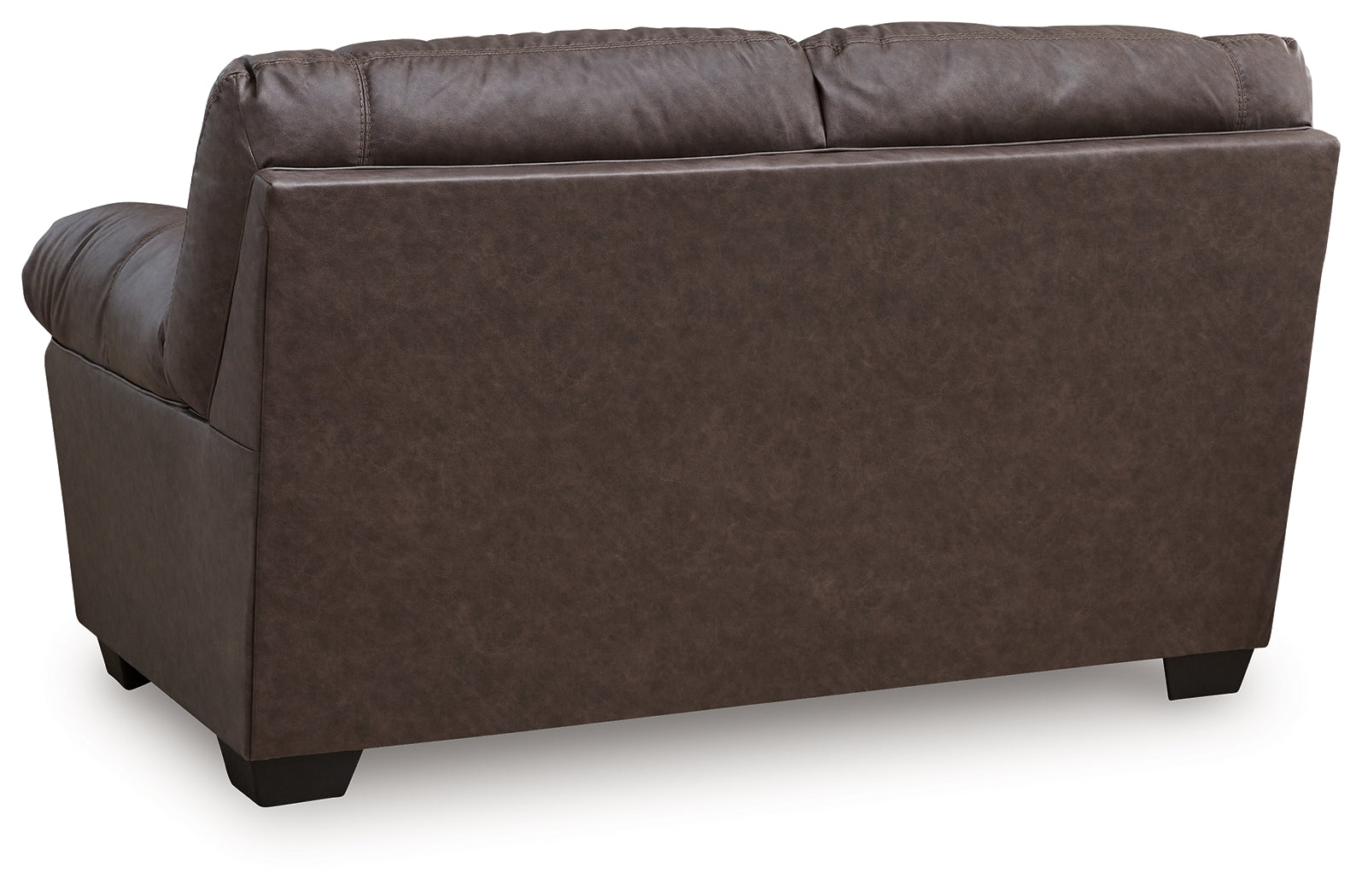 WillowBend Umber Sofa and Loveseat back side view