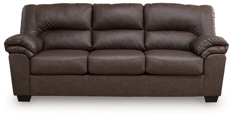 WillowBend Umber Sofa and Loveseat detail close-up