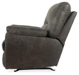 Back view of Tambo Pewter Faux Leather Recliner