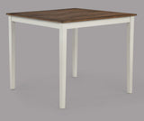 Brody 5-Piece White Brown Counter Height Set view 2