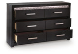 Brizmore Black Dresser — angled view