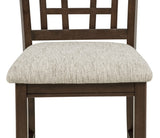 Hartwell Brown Oval Counter Height Set view 6