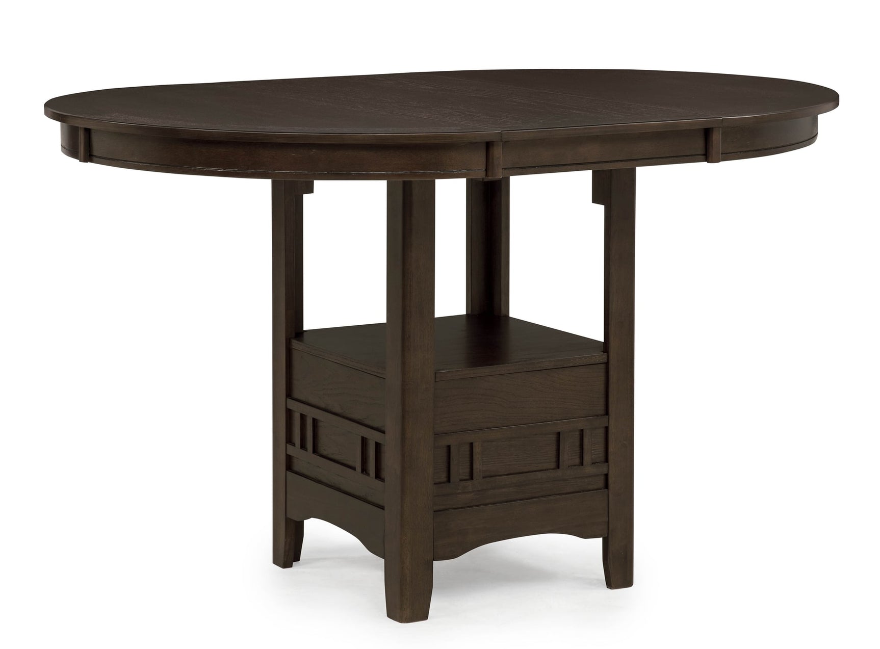 Hartwell Brown Oval Counter Height Set view 2