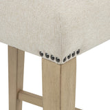 Naser Parsons Side Chair Set of 2 in Beige and Light Oak — product image 11
