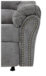main view of Allmaxx Pewter Chenille Recliner recliner