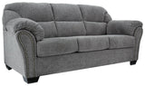 side view of Allmaxx Pewter Chenille Sofa furniture