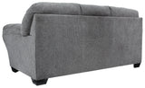 detail view of Allmaxx Pewter Chenille Sofa furniture