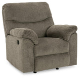 Alphons Putty Recliner chair side view