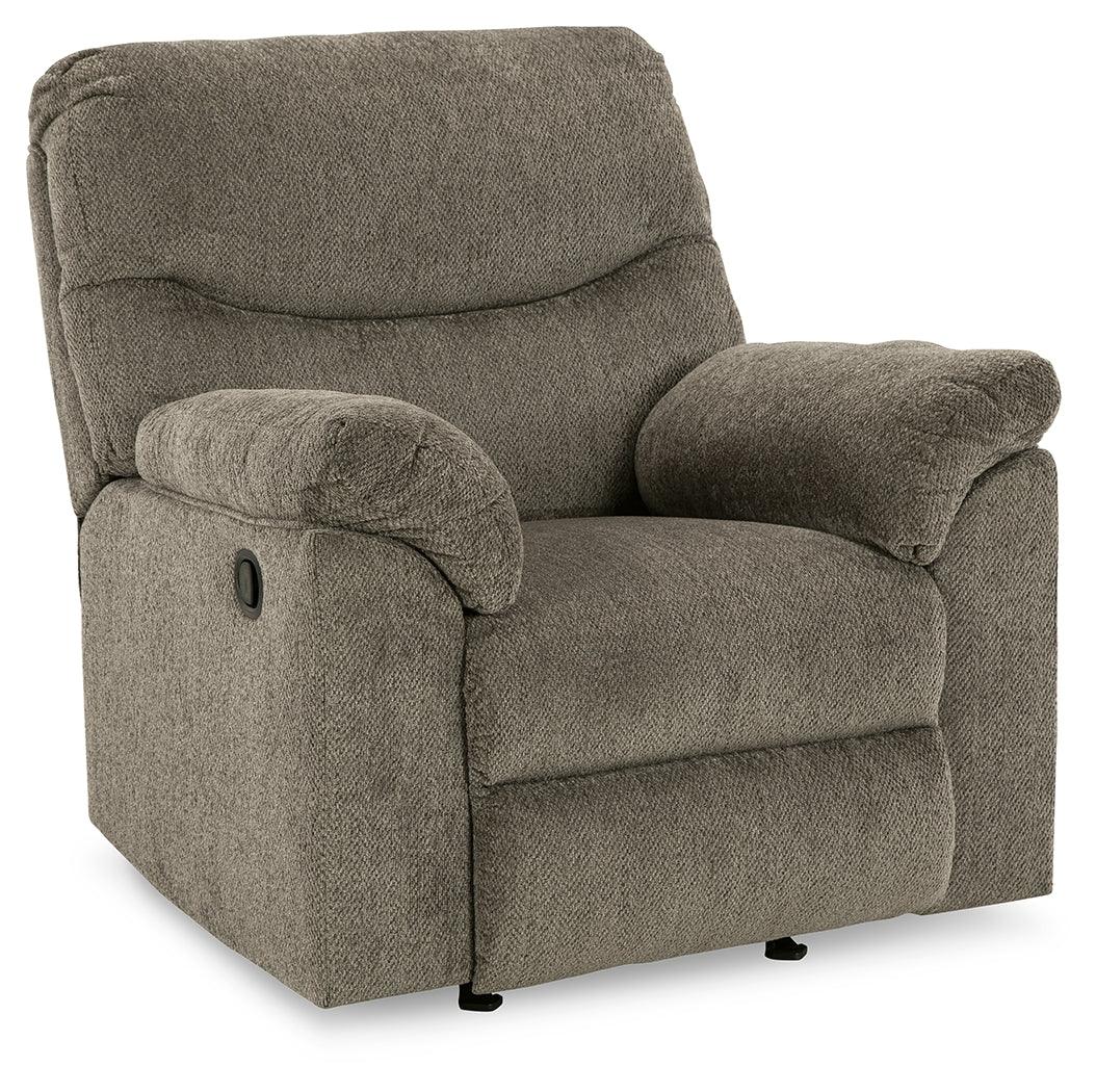 Alphons Putty Recliner chair side view