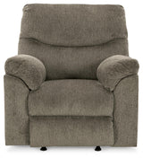 Alphons Putty Recliner chair close front view