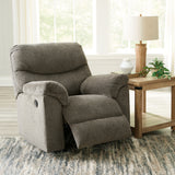 Alphons reclining sofa set in putty color, front view