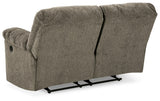 Alphons Putty Reclining Loveseat back view