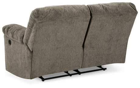 Alphons Putty Reclining Loveseat back view