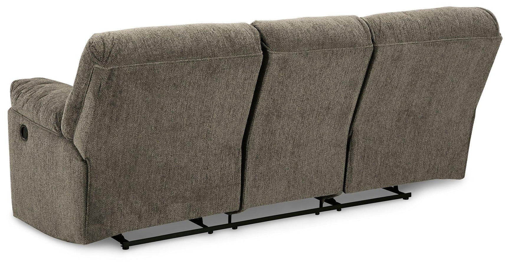 Alphons Putty reclining sofa, back view