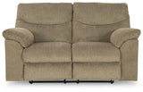 Alphons Briar Reclining Loveseat head-on view