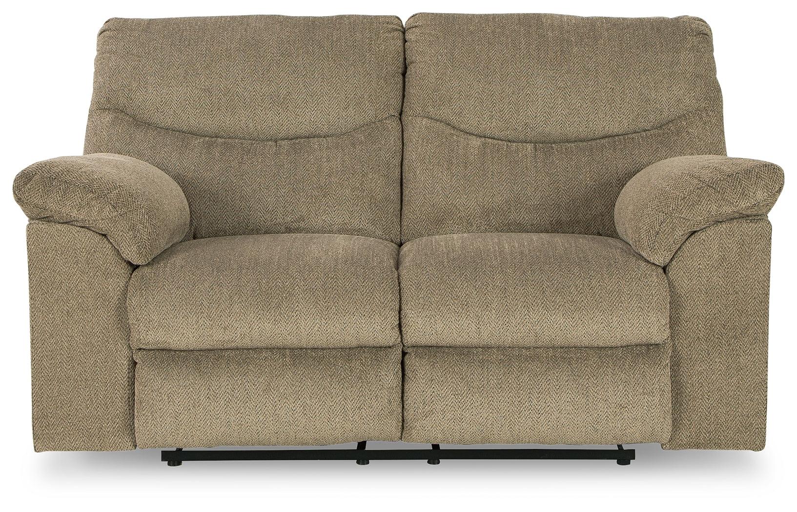Alphons Briar Reclining Loveseat head-on view