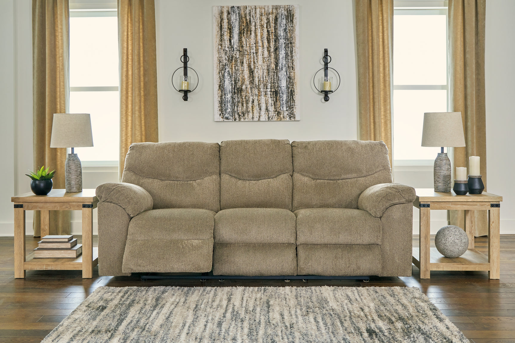 Alphons Briar Reclining Sofa, Loveseat and Recliner Set