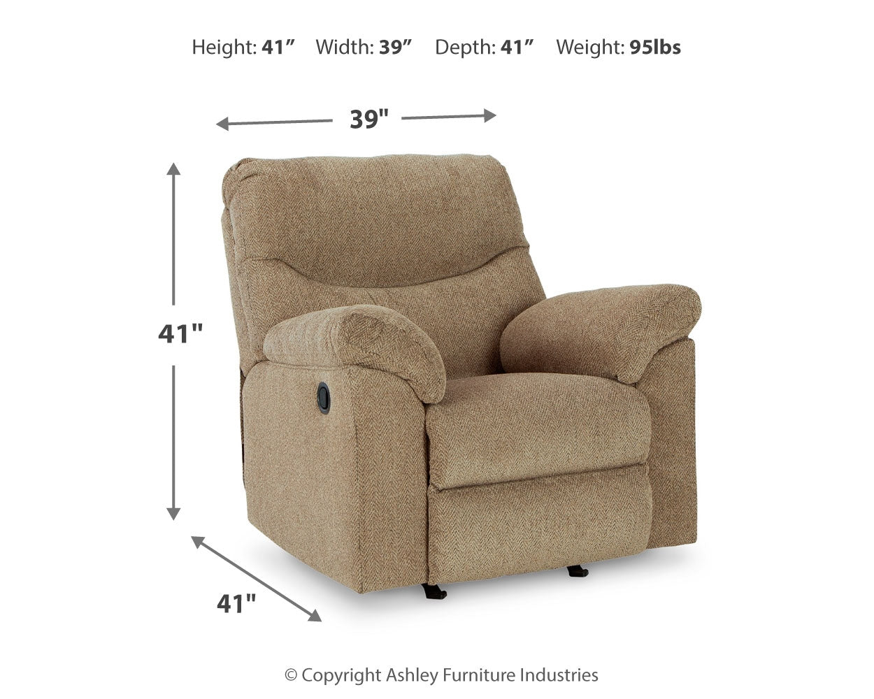 Alphons Briar Reclining Sofa, Loveseat and Recliner Set