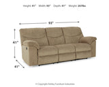 Alphons Briar sofa dimensions diagram