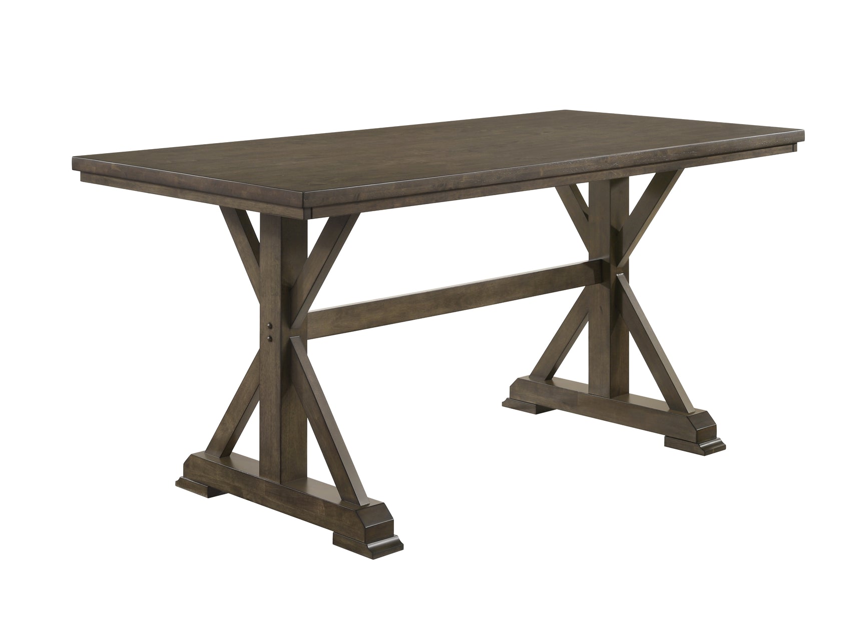 Front angle of Lloyd counter height dining table and chairs