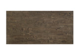Detailed view of table edge and chair design
