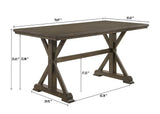 Alternate angle of dining table and chairs