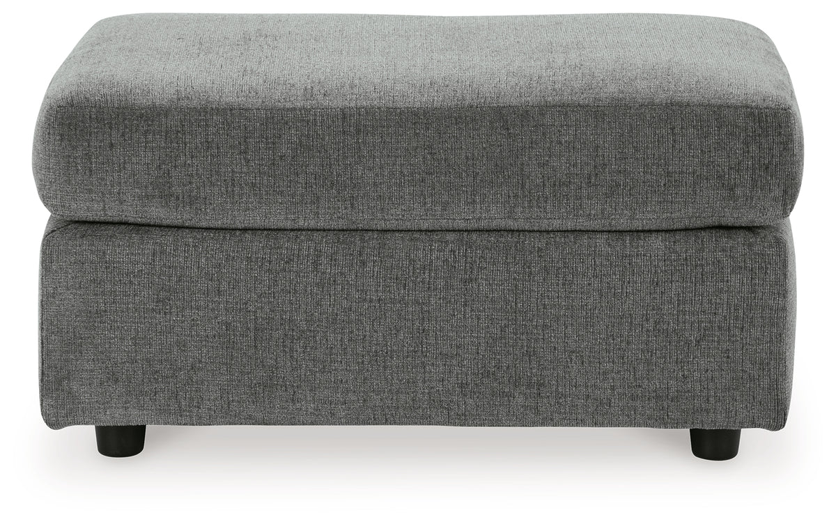 Stairatt Gravel Chair and Ottoman in gray chenille upholstery