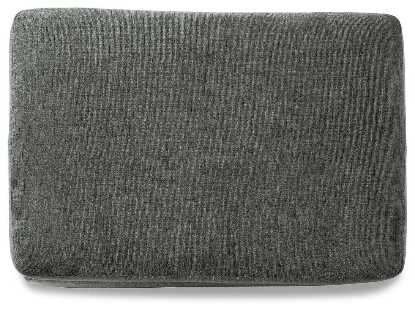 Stairatt Gravel Chenille Ottoman - Ella Furniture