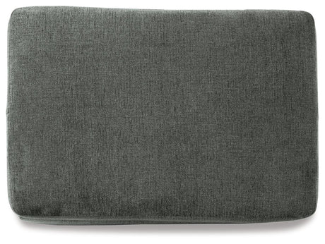 Stairatt Gravel Chenille Ottoman top view